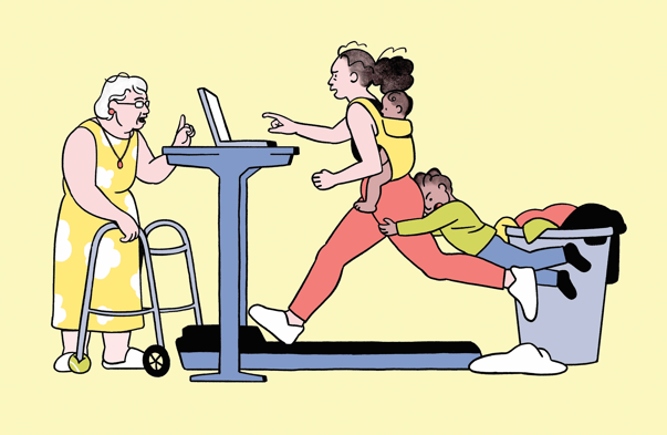 Women have less time to work out than men and their health pays the price